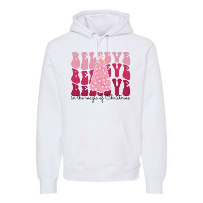 Believe Im The Magic Of Christmas Retro Holiday Premium Hoodie