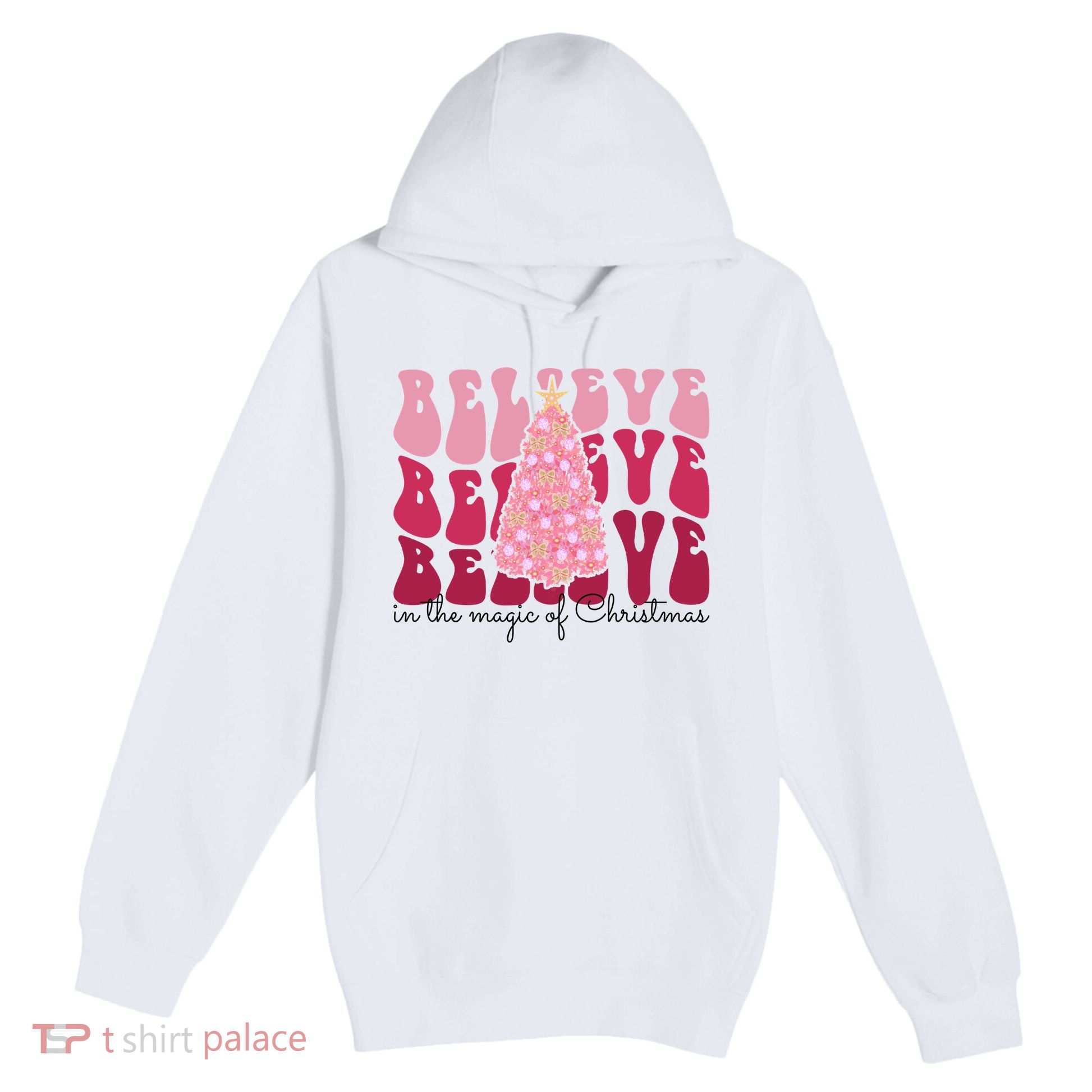 Believe Im The Magic Of Christmas Retro Holiday Premium Pullover Hoodie