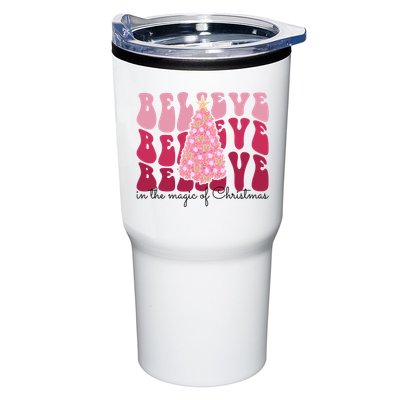 Believe Im The Magic Of Christmas Retro Holiday Tumbler