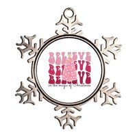 Believe Im The Magic Of Christmas Retro Holiday Metallic Star Ornament