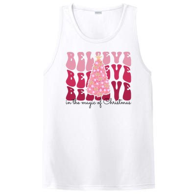 Believe Im The Magic Of Christmas Retro Holiday PosiCharge Competitor Tank