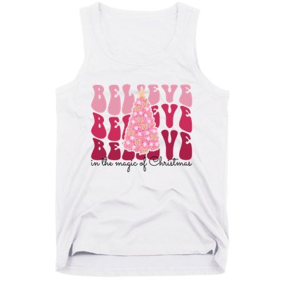 Believe Im The Magic Of Christmas Retro Holiday Tank Top