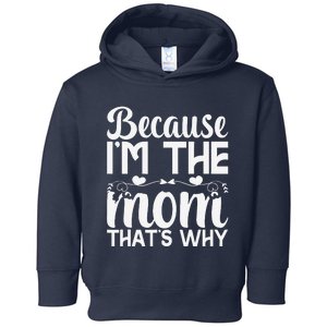 Because IM The Mom ThatS Why Funny Mothers Day Gifts Women Toddler Hoodie