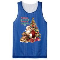 Believe In The Magic Of Christmas Vintage Santa Great Gift Mesh Reversible Basketball Jersey Tank