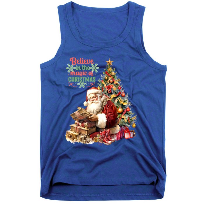 Believe In The Magic Of Christmas Vintage Santa Great Gift Tank Top