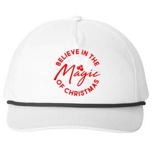 Believe In The Magic Of Christmas Snapback Five-Panel Rope Hat