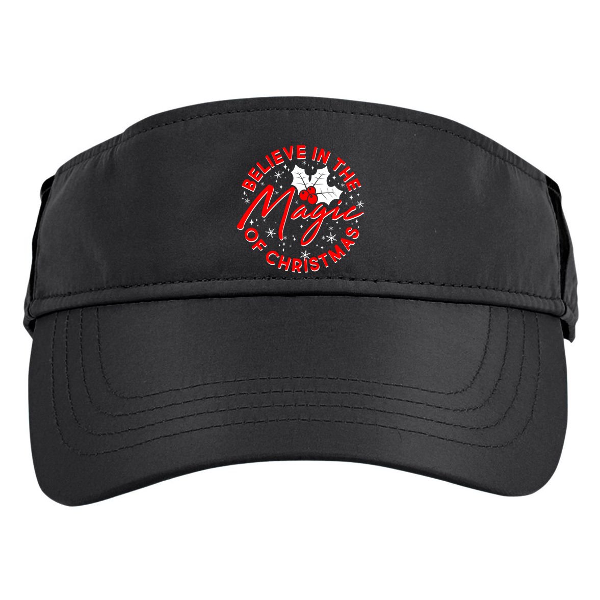 Believe In The Magic Of Christmas Adult Drive Performance Visor