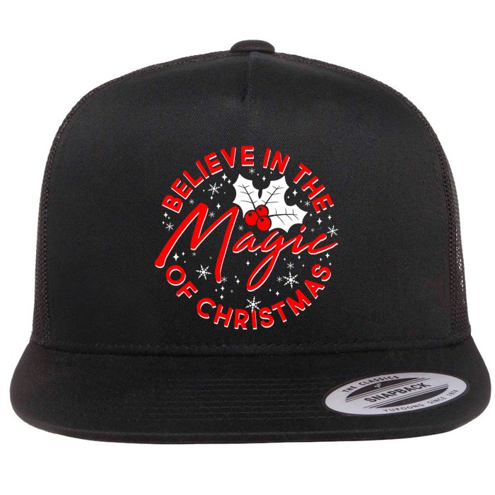 Believe In The Magic Of Christmas Flatbill Hat