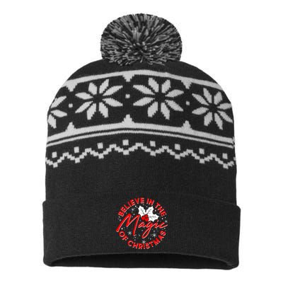 Believe In The Magic Of Christmas USA-Made Snowflake Beanie