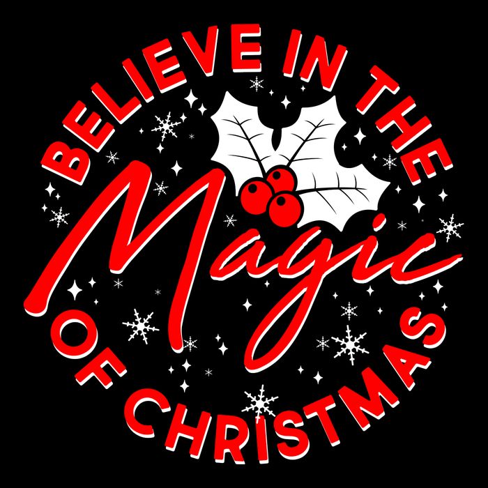 Believe In The Magic Of Christmas Ladies Long Sleeve Shirt