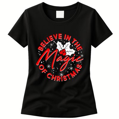 Believe In The Magic Of Christmas Womens T-Shirt