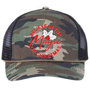 Believe In The Magic Of Christmas Retro Rope Trucker Hat Cap