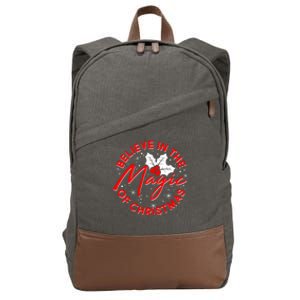 Believe In The Magic Of Christmas Cotton Canvas Backpack