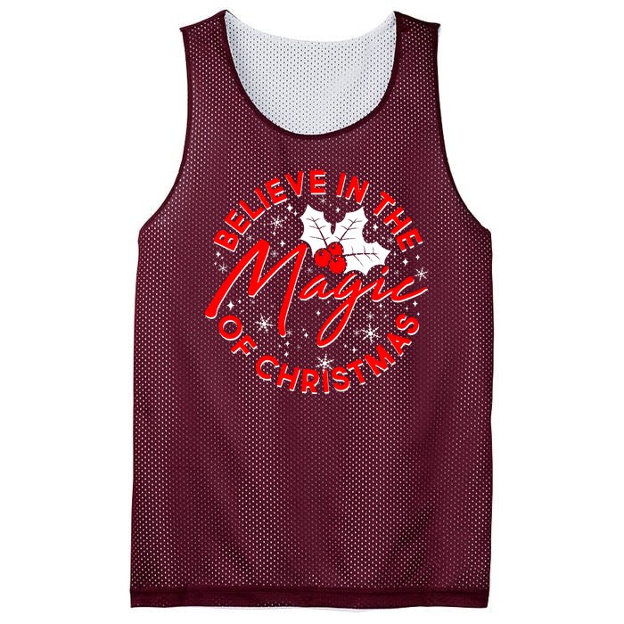 Believe In The Magic Of Christmas Mesh Reversible Basketball Jersey Tank