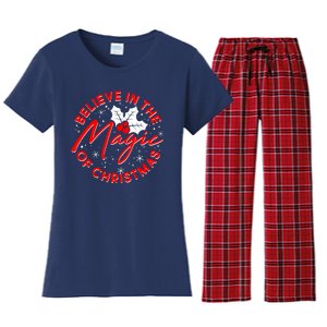 Believe In The Magic Of Christmas Women's Flannel Pajama Set