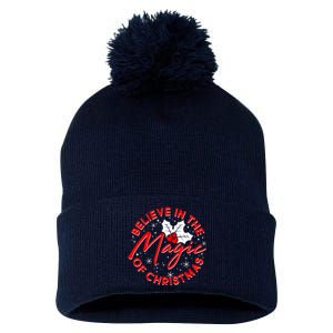 Believe In The Magic Of Christmas Pom Pom 12in Knit Beanie