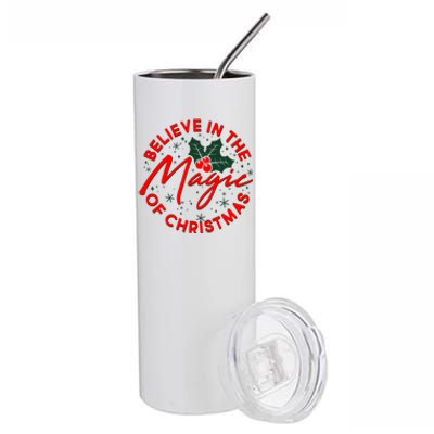 Believe In The Magic Of Christmas Stainless Steel Tumbler