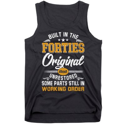 Built In The Forties Original Unrestored Vintage 40s Birthday Tank Top