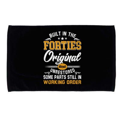 Built In The Forties Original Unrestored Vintage 40s Birthday Microfiber Hand Towel