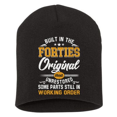 Built In The Forties Original Unrestored Vintage 40s Birthday Short Acrylic Beanie