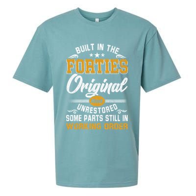 Built In The Forties Original Unrestored Vintage 40s Birthday Sueded Cloud Jersey T-Shirt