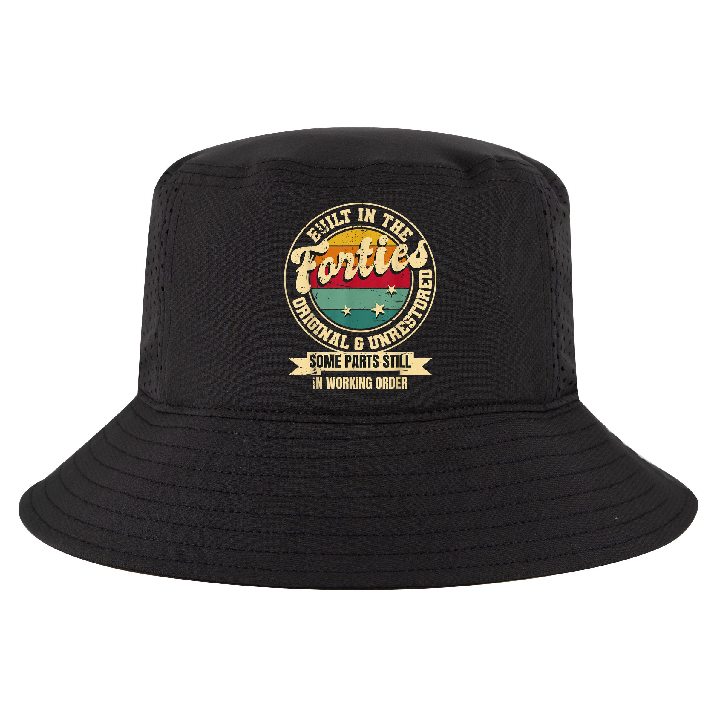Built In The Forties Original Unrestored 40th Birthday  Cool Comfort Performance Bucket Hat