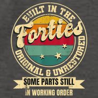 Built In The Forties Original Unrestored 40th Birthday  Vector Backpack