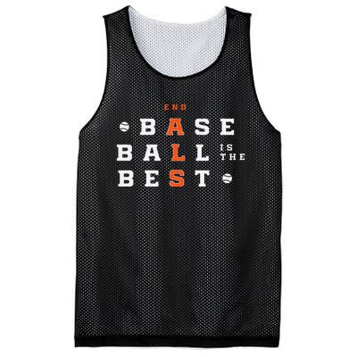 Baseball Is The Best End Als Mesh Reversible Basketball Jersey Tank