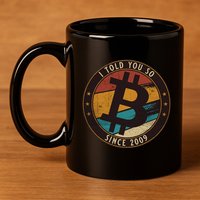 Bitcoin I Told You So Btc Crypto And Bitcoin 11oz C Handle Ceramic Mug