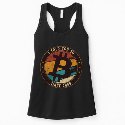 Bitcoin I Told You So Btc Crypto And Bitcoin Womens Tank Top