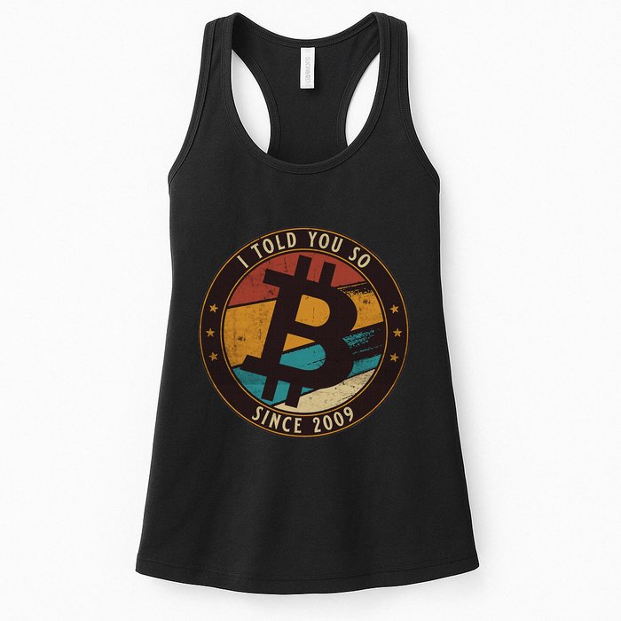 Bitcoin I Told You So Btc Crypto And Bitcoin Womens Tank Top