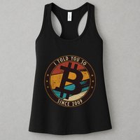 Bitcoin I Told You So Btc Crypto And Bitcoin Womens Tank Top