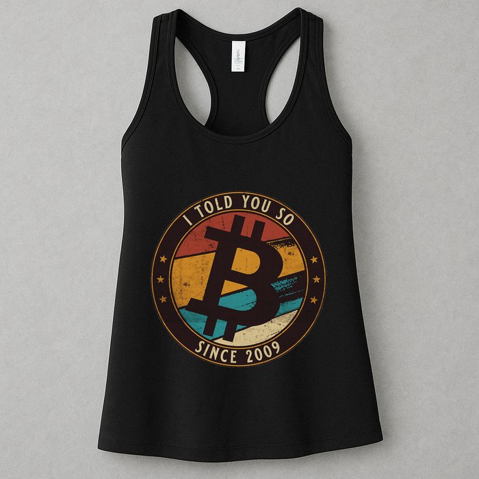 Bitcoin I Told You So Btc Crypto And Bitcoin Womens Tank Top