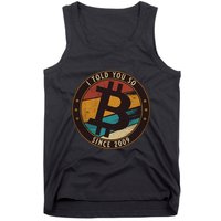 Bitcoin I Told You So Btc Crypto And Bitcoin Tank Top
