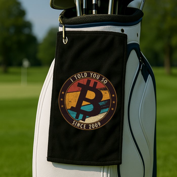 Bitcoin I Told You So Btc Crypto And Bitcoin Golf Towel