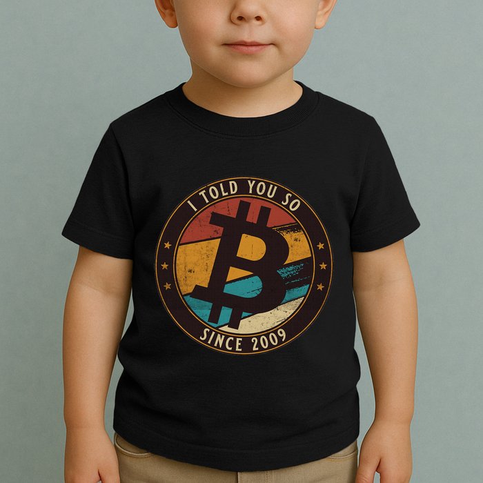 Bitcoin I Told You So Btc Crypto And Bitcoin Toddler T-Shirt