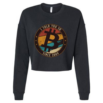 Bitcoin I Told You So Btc Crypto And Bitcoin Cropped Pullover Crew