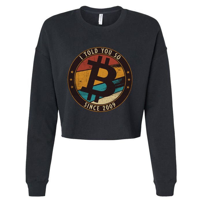Bitcoin I Told You So Btc Crypto And Bitcoin Cropped Pullover Crew