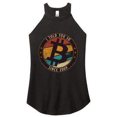 Bitcoin I Told You So Btc Crypto And Bitcoin Women's Perfect Tri Rocker Tank