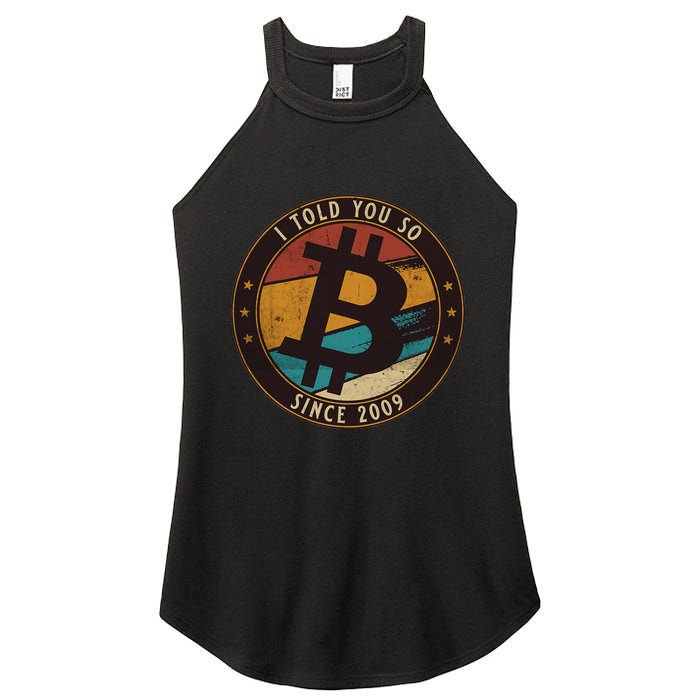 Bitcoin I Told You So Btc Crypto And Bitcoin Women's Perfect Tri Rocker Tank
