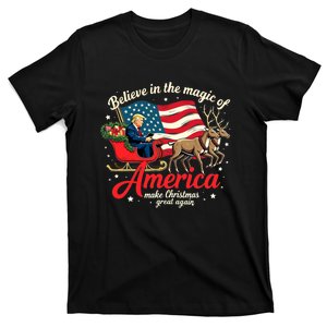 Believe In The Magic Of America Make Christmas Great Again T-Shirt