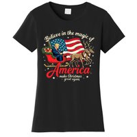 Believe In The Magic Of America Make Christmas Great Again Women's T-Shirt