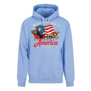 Believe In The Magic Of America Make Christmas Great Again Unisex Surf Hoodie