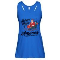 Believe In The Magic Of America Make Christmas Great Again Gift Ladies Essential Flowy Tank