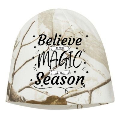 Believe In The Magic Of The Season Fun Christmas Design Item Gift Kati - Camo Knit Beanie