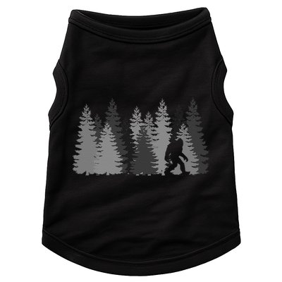 Bigfoot In The Forest Sasquatch Yeti Doggie Tank