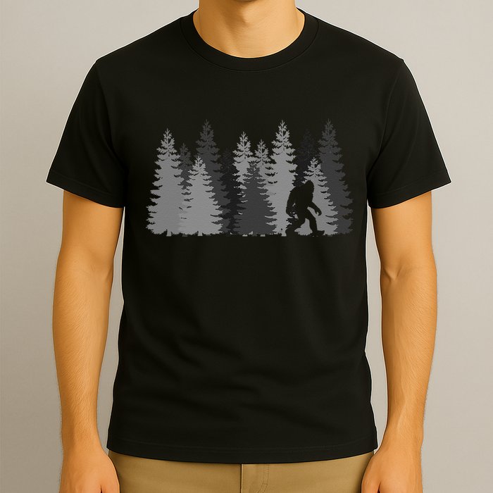Bigfoot In The Forest Sasquatch Yeti T-Shirt
