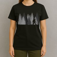 Bigfoot In The Forest Sasquatch Yeti T-Shirt