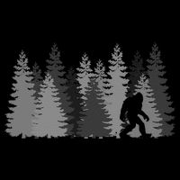 Bigfoot In The Forest Sasquatch Yeti T-Shirt