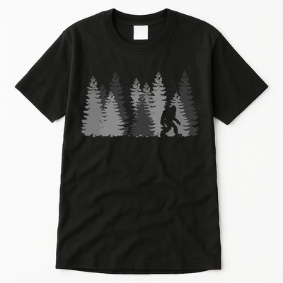 Bigfoot In The Forest Sasquatch Yeti Tall T-Shirt